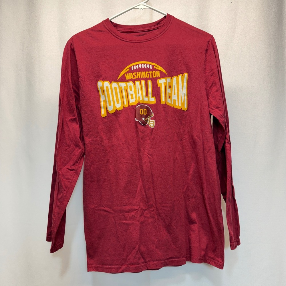 Washington Football Team NFL Team Apparel Mens Medium Burgundy Long Sleeve Shirt